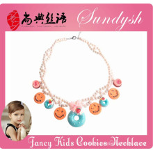 Beautiful Handmade kids Necklace Handmade Cup Cake charms Necklace for Kids